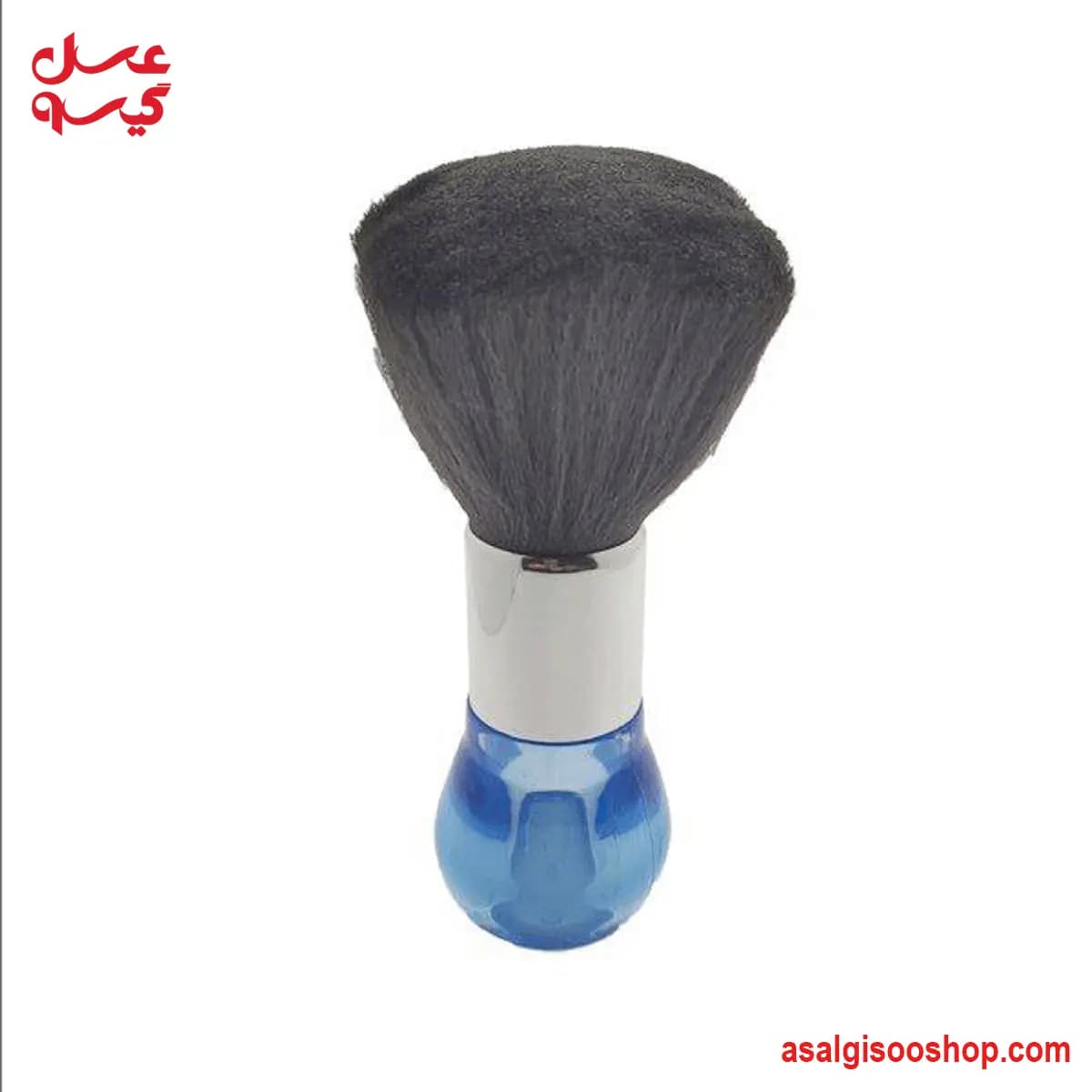 موپران دسته شیشه‌ای حرفه‌ای برای پاک کردن مو پس از اصلاح و پیرایش | Glass Handle Professional Hair Duster Brush – Mopran | کد 3111 — تصویر ۴