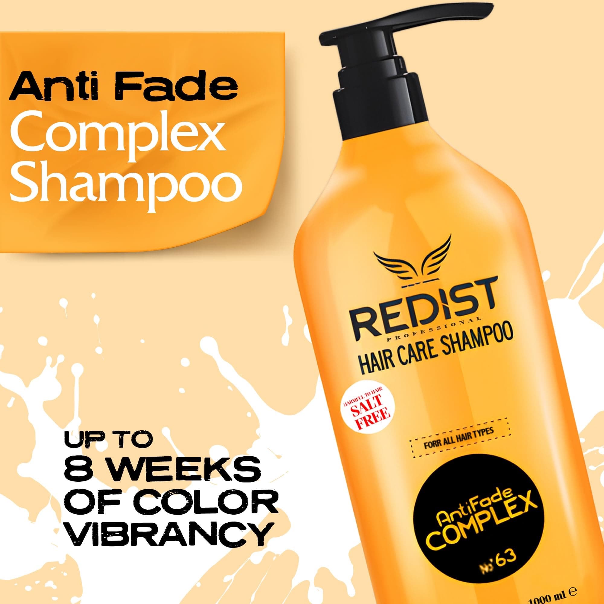 شامپو ردیست ضد کدر شدن و محافظت از رنگ مو AntiFade Complex No.63 حجم ۱۰۰۰ میلی لیتر — تصویر ۳