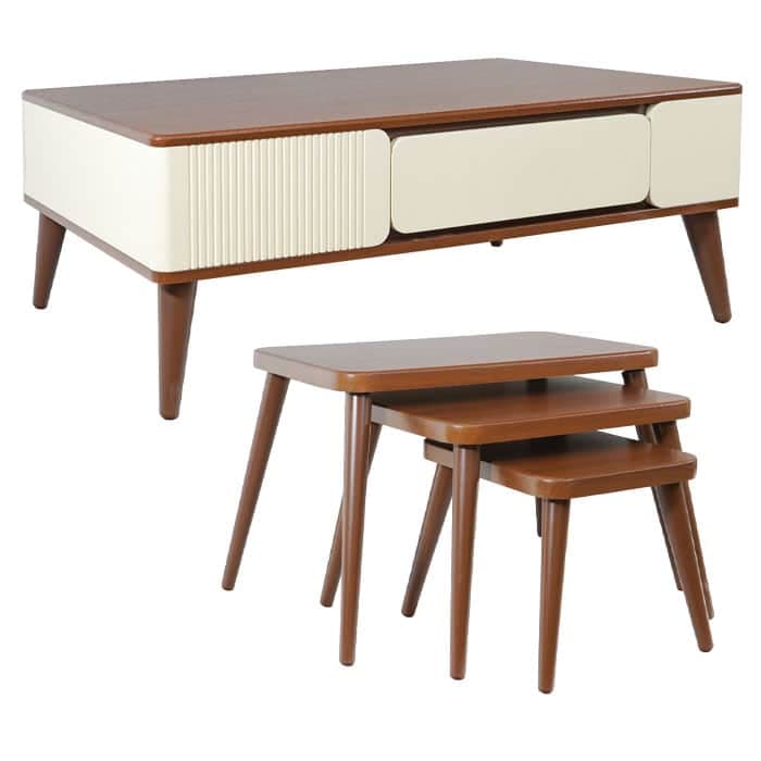 جلومبلی و عسلی مدل CT2137 بدنه MDF وکیوم پایه پلیمری (ABS)