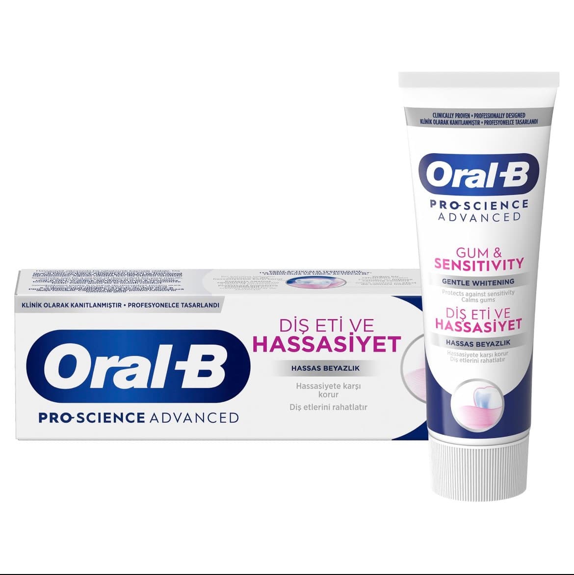 خمیر دندان اورال بی Oral-B مدل Pro-Science Advanced لثه و حساسیت مناسب دندان‌های حساس ۷۵ میل