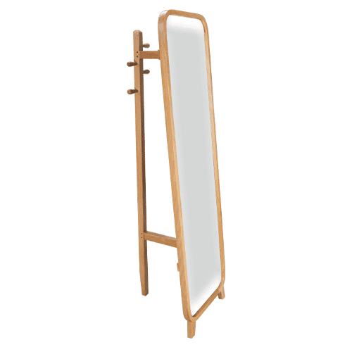 آینه ایستاده کد MC5037 تمام چوب راش — تصویر ۲