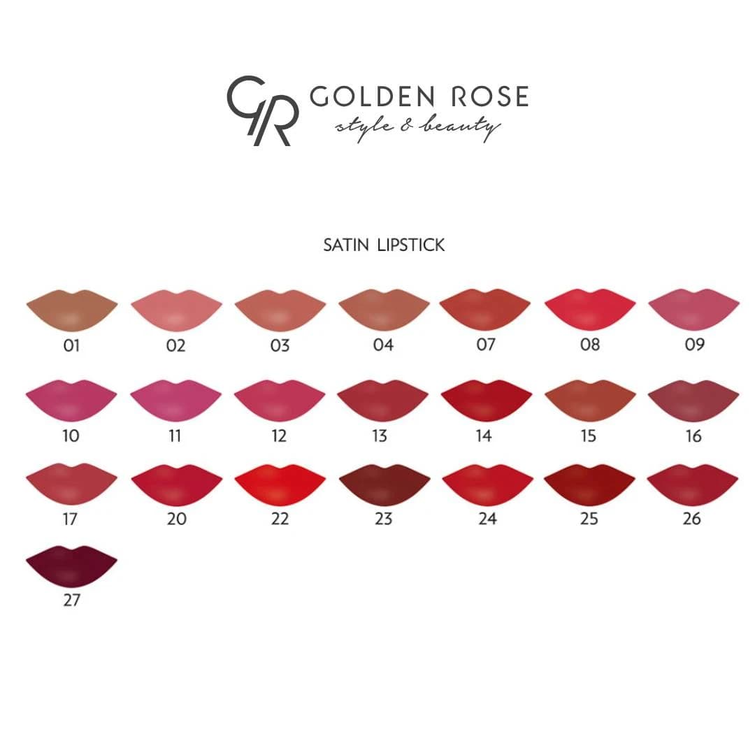 رژ لب ساتین گلدن رز Satin Lipstick — تصویر ۸