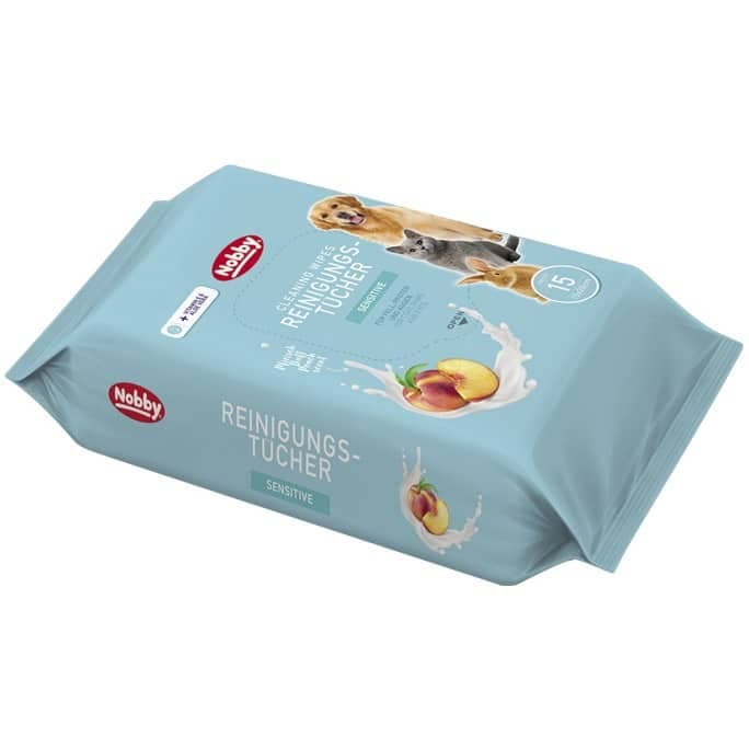 دستمال مرطوب حیوانات نوبی Nobby Cleaning Wipes