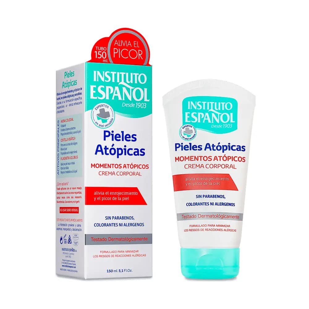 کرم بدن پوست آتوپیک و حساس Momentos Atópicos Crema Corporal Momentos Atópicos اینستیتوتو اسپانول 150ml — تصویر ۲