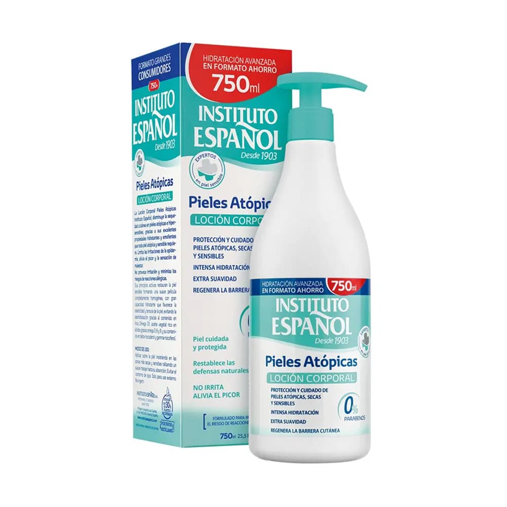 لوسیون بدن پوست آتوپیک اینستیتوتو اسپانول – سری Piel Atópica 750ml — تصویر ۲