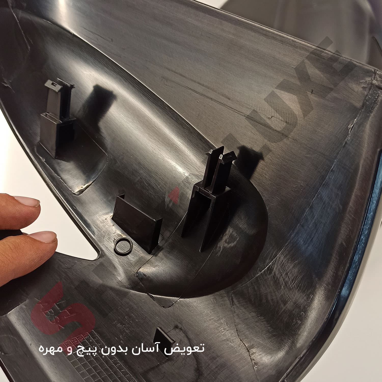 قاب روی آینه بغل شاهین خام و رنگی — تصویر ۷