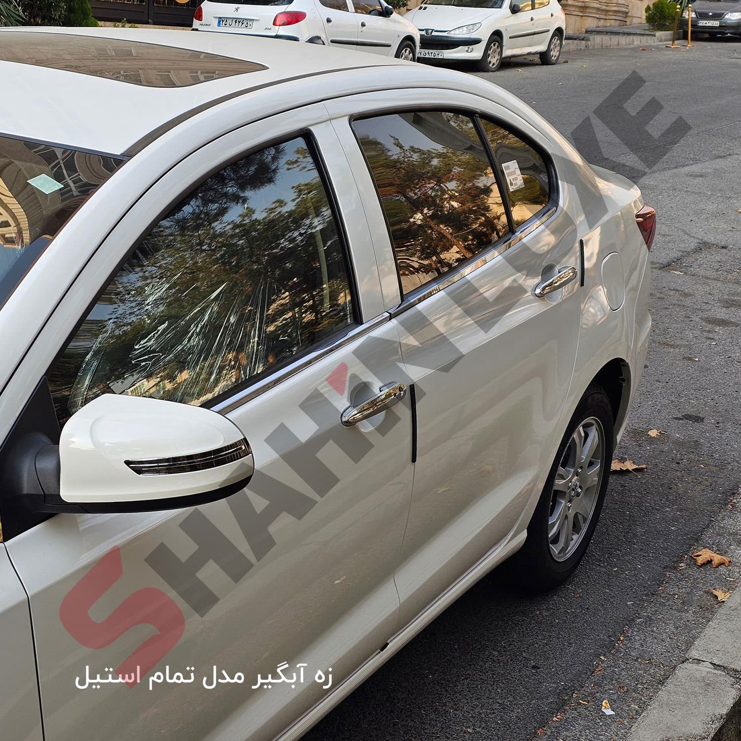 زه استیل آبگیر شیشه خودرو شاهین — تصویر ۲
