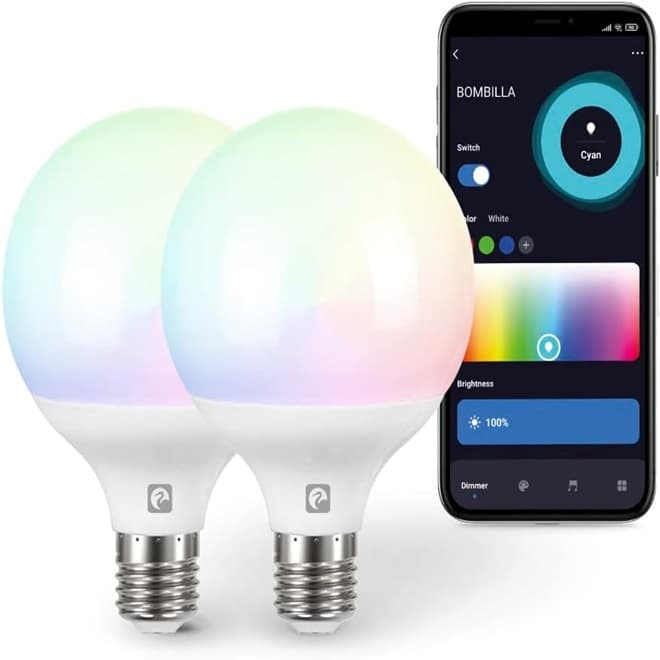 لامپ هوشمند حبابی ۱۱ وات Garza مدل G95 | پک دو عددی RGB + CCT — تصویر ۱۱