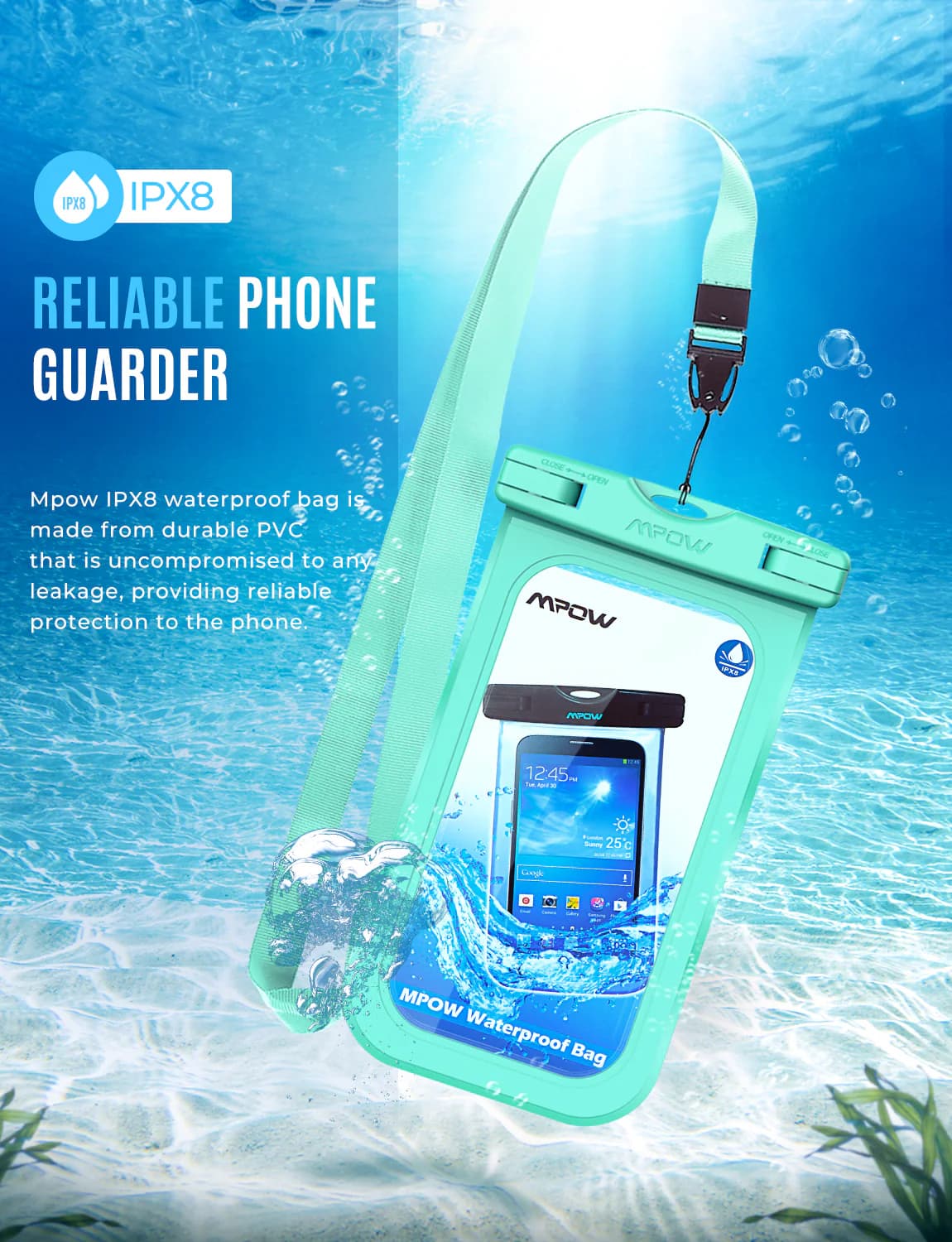 کیف ضد آب گوشی Mpow PA132A — تصویر ۳