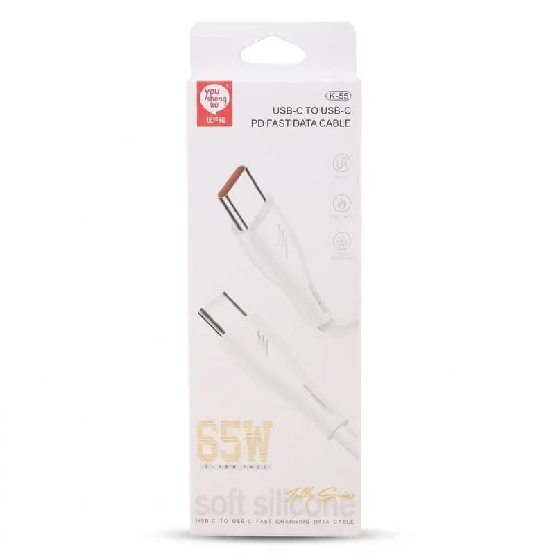 کابل USB-C سافت سیلیکن مدل k-55 طول 1 متر
