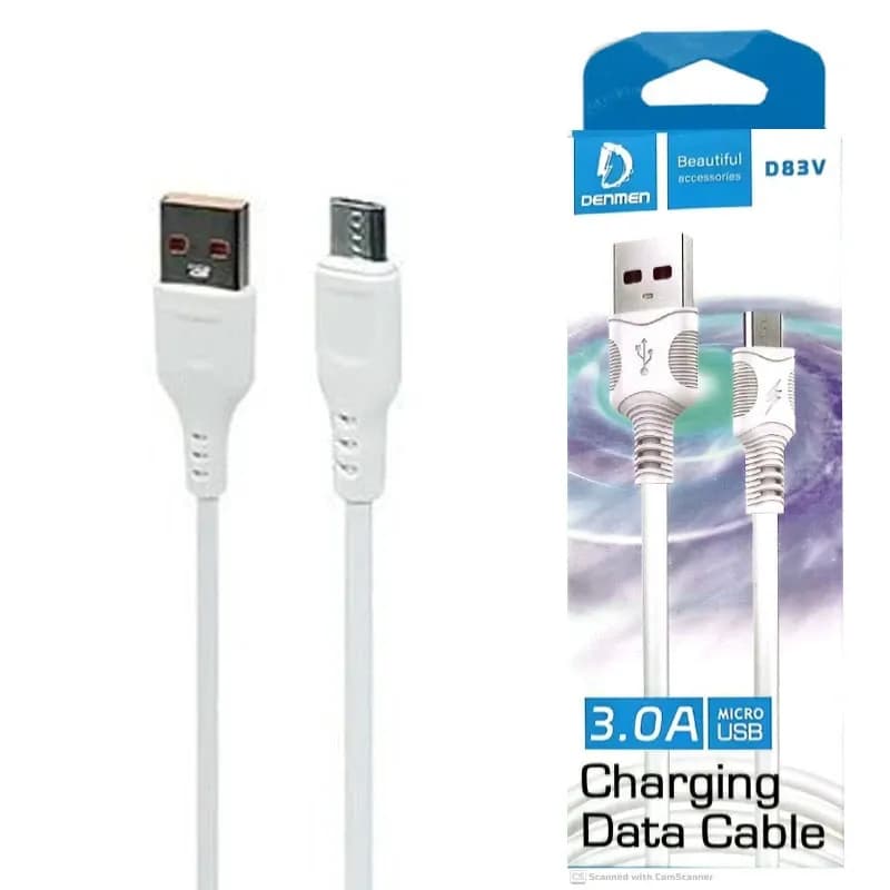 کابل تبدیل USB به microUSB دنمن مدل D83v طول 1 متر
