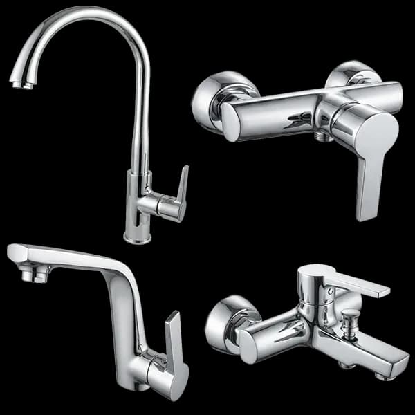 ست شیرآلات دمور مدل توتی کروم