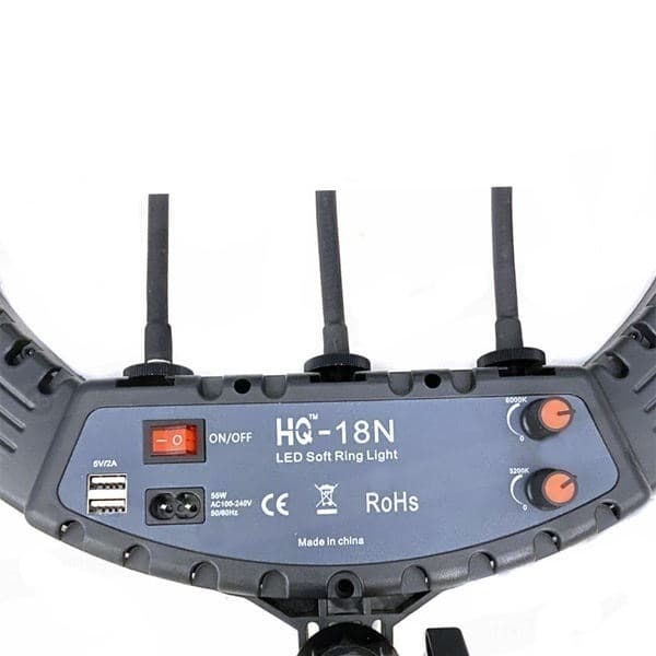 رینگ لایت اچ کیو مدل 18N همراه سه پایه — تصویر ۵