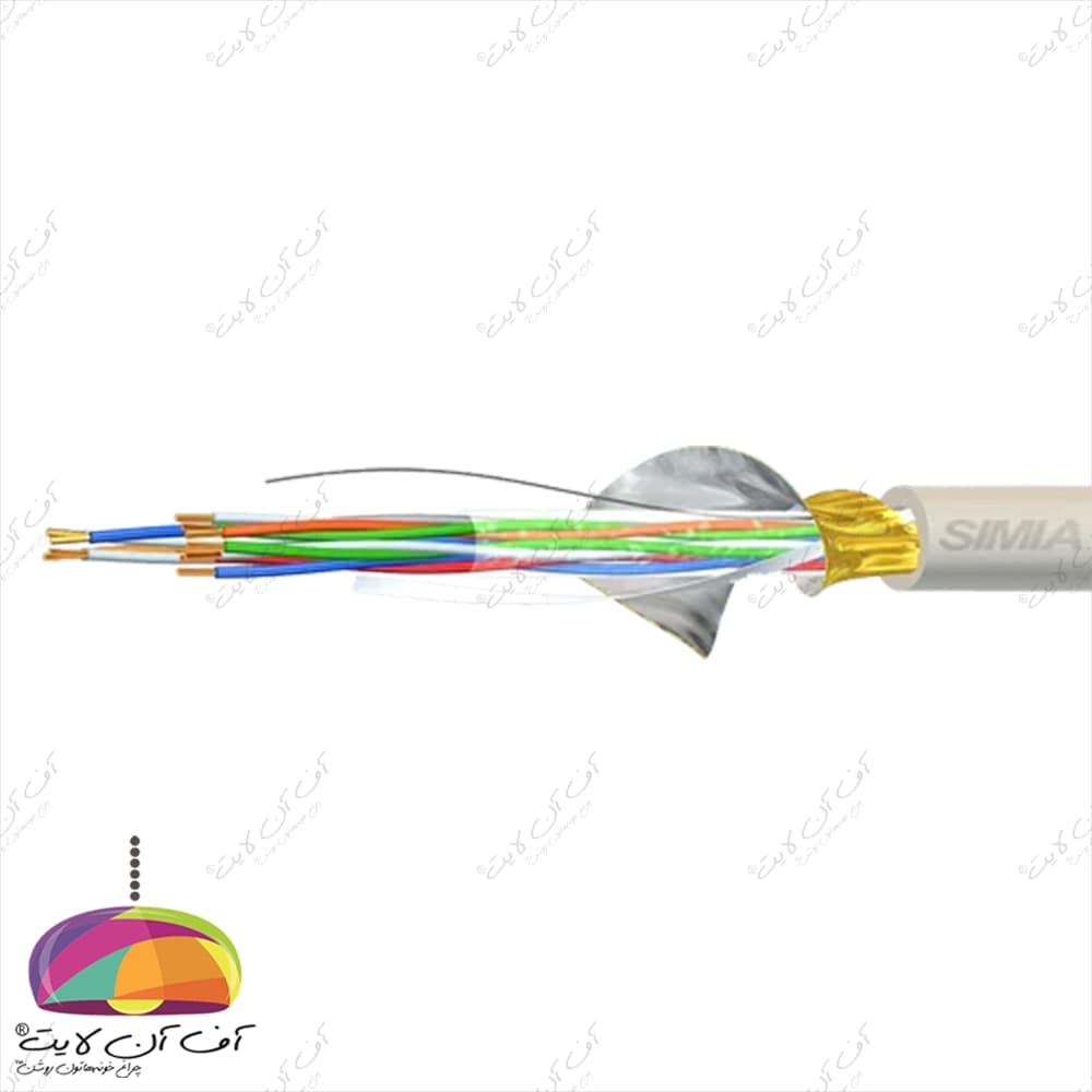 کابل مخابراتی طوسی هوایی 6 زوجی 06 سیمیا