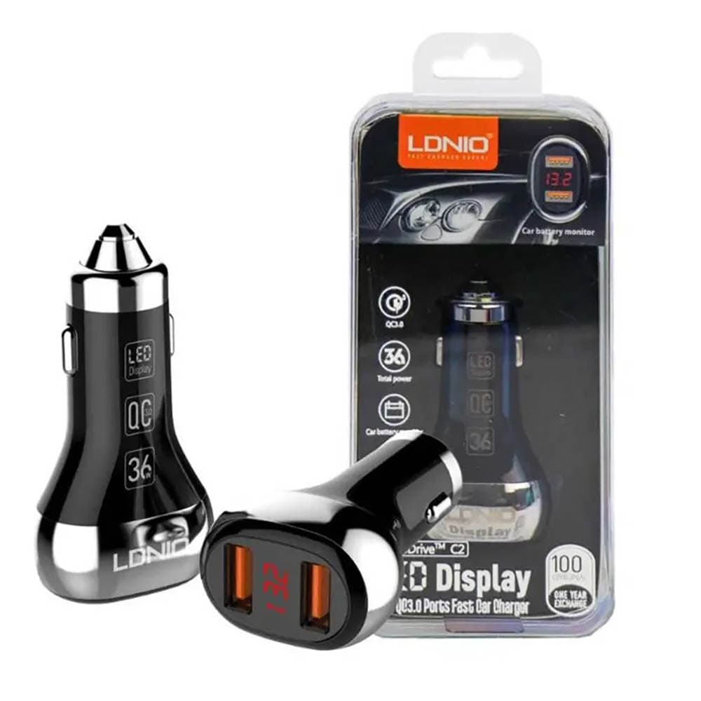 شارژر فندکی الدینیو مدل LDNIO C2 — تصویر ۱۱
