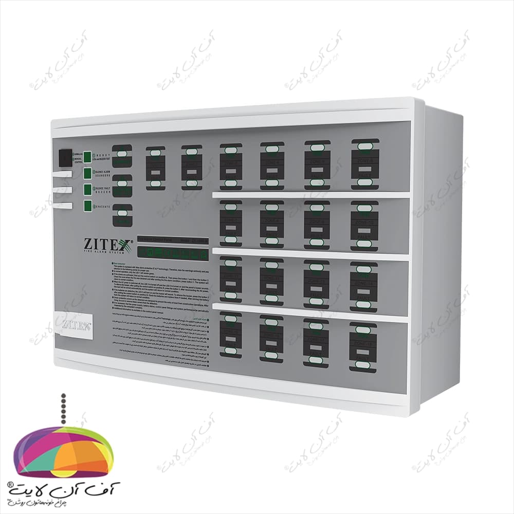 کنترل پانل اعلام حریق کانونشنال 18 زون ZITEX مدل ZX-1800-N — تصویر ۵
