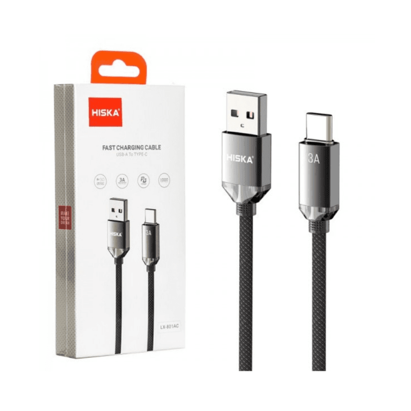 کابل USB به Type-C هیسکا مدل Hiska LX-801AC — تصویر ۳