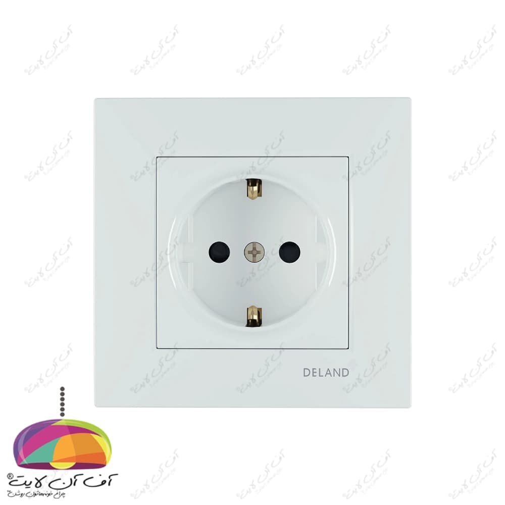 پریز برق ارت دار مدل آسا دلند