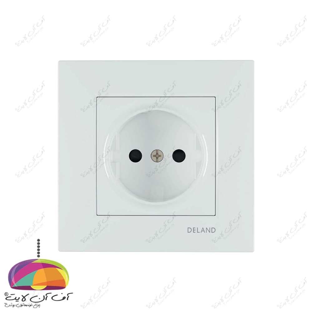 پریز برق ساده پایه سرامیکی مدل آسا دلند