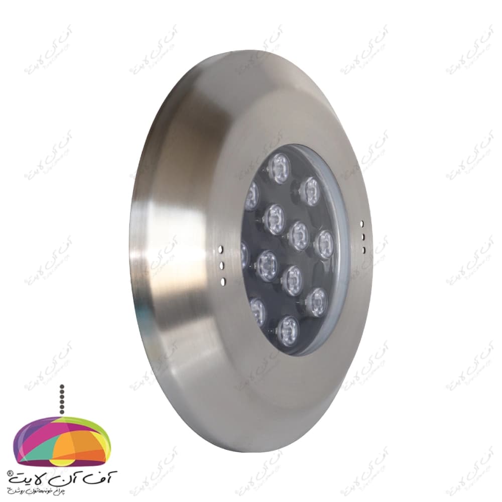 چراغ استخری روکار فلت 36 وات RGB بدنه استیل LEDMAN — تصویر ۲