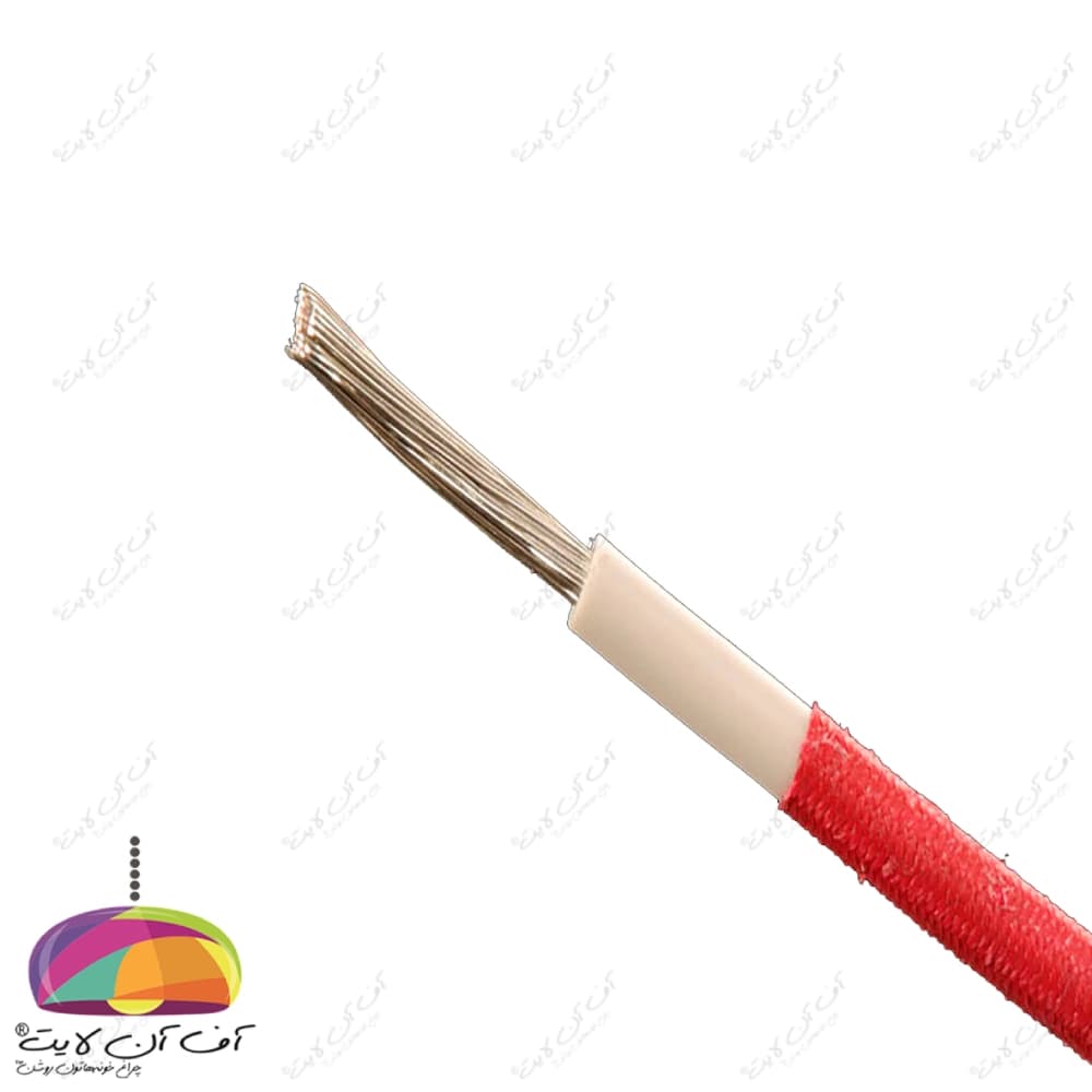 سیم 1×1 نسوز دو روکش یاقوت — تصویر ۲