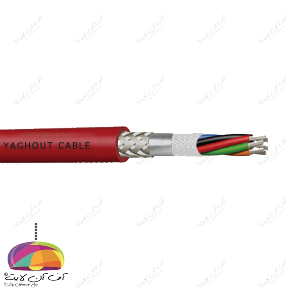 کابل 2.5×3 ضد حریق افشان شیلددار یاقوت
