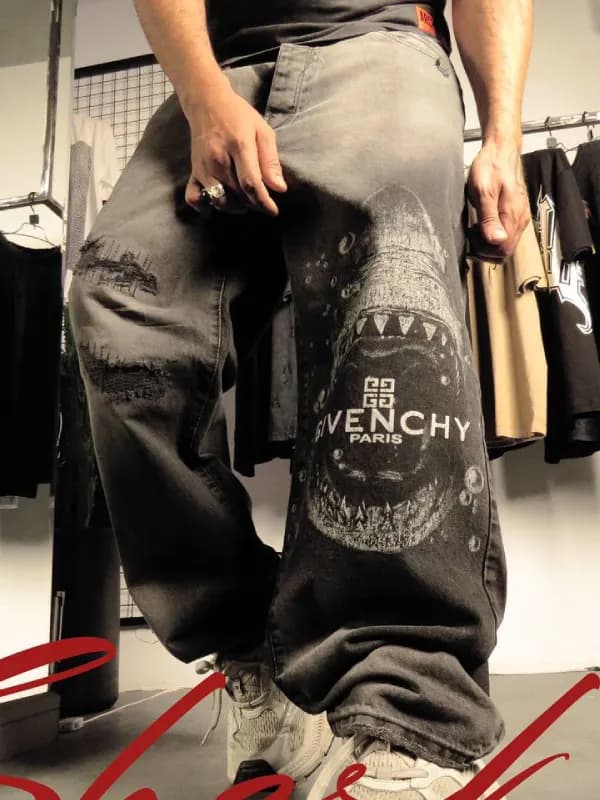 شلوار بگ جین مردانه GIVENCHY
