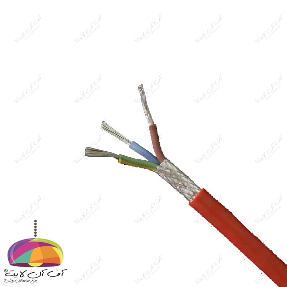 کابل 2.5×3 نسوز سیلیکونی شیلددار یاقوت — تصویر ۴