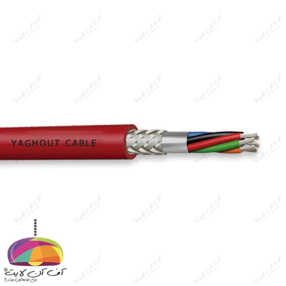 کابل 2.5×3 نسوز سیلیکونی شیلددار یاقوت — تصویر ۳