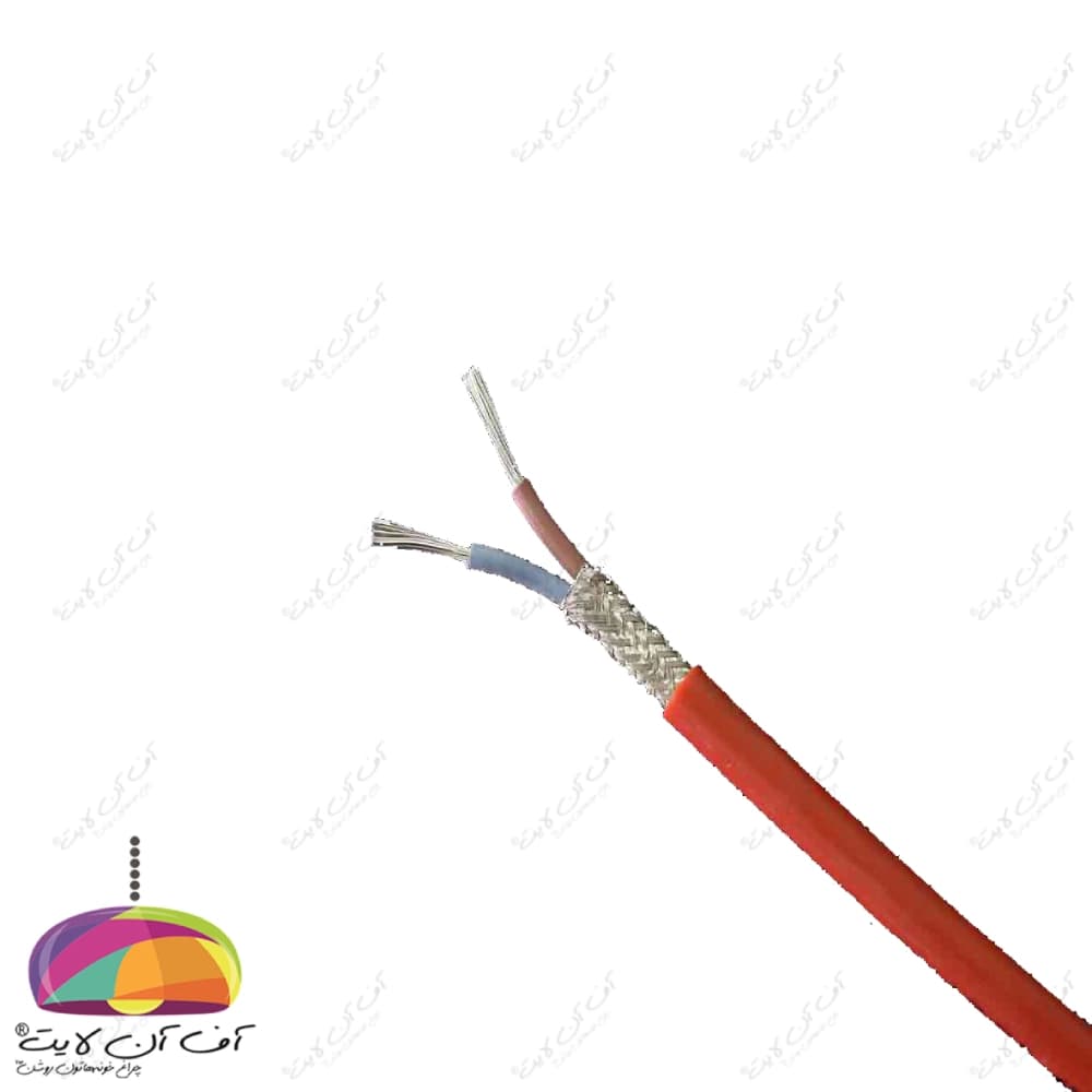 کابل 2.5×2 نسوز سیلیکونی شیلددار یاقوت — تصویر ۴