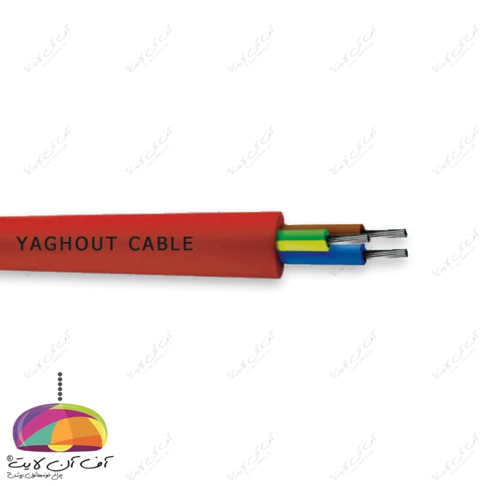 کابل 1.5×3 نسوز سیلیکونی یاقوت — تصویر ۳