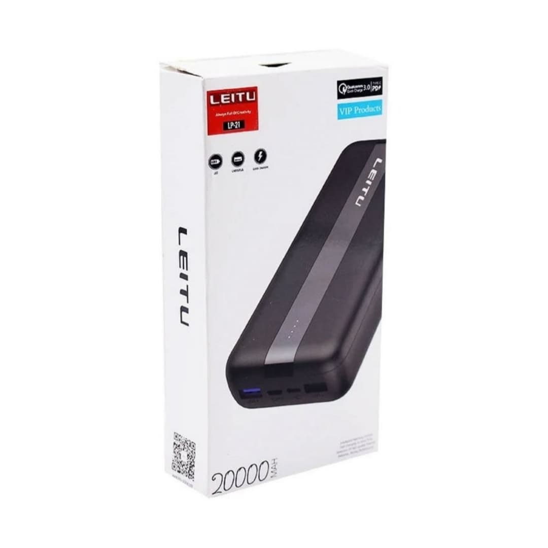پاوربانک لیتو مدل LEITU LP-21 ظرفیت 20000 میلی‌آمپرساعت — تصویر ۵