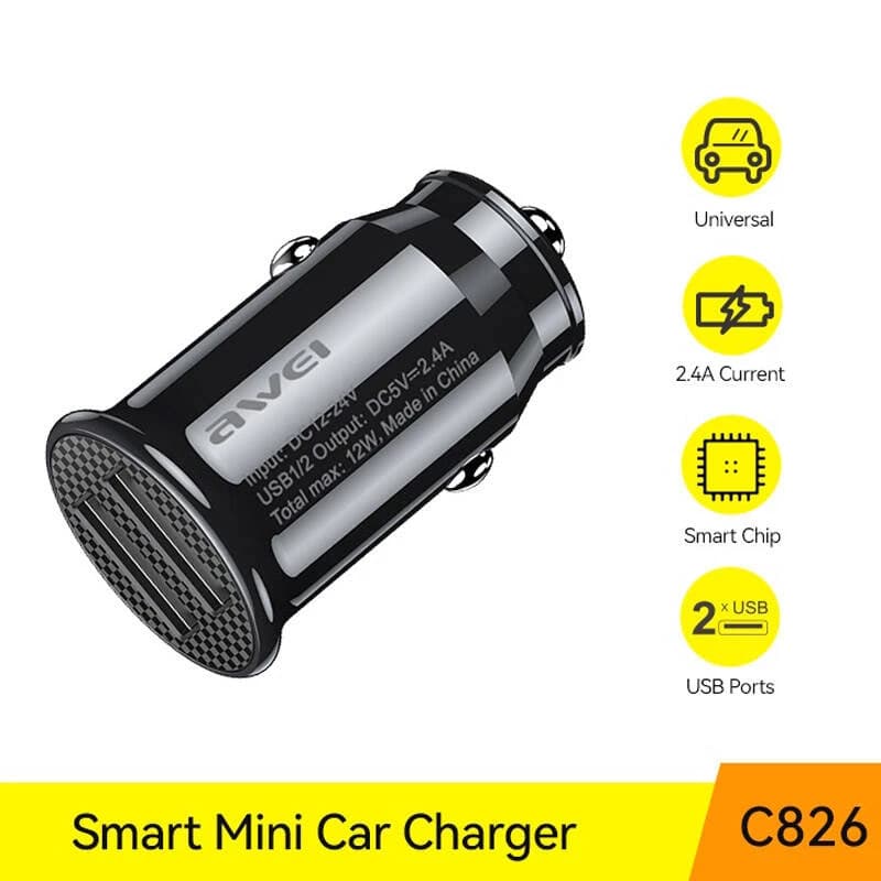 شارژر فندکی اوی مدل Awei C-826 — تصویر ۱۲