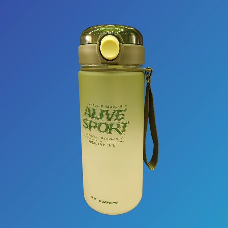 قمقمه ورزشی Yiben مدل Alive Sport ظرفیت 820 میلی‌لیتر | نی‌دار، درب قفلی و بدون نشتی
