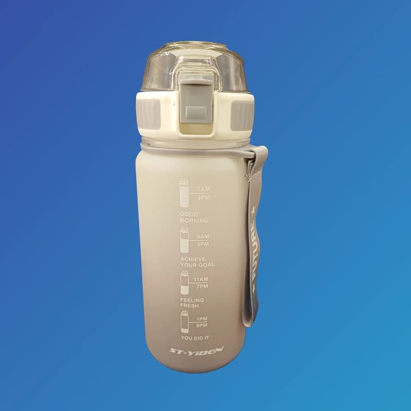 قمقمه ورزشی زمان‌دار پاستیلی 650 میلی‌لیتر | درب قفلی، بدون نشتی و BPA Free — تصویر ۱۰