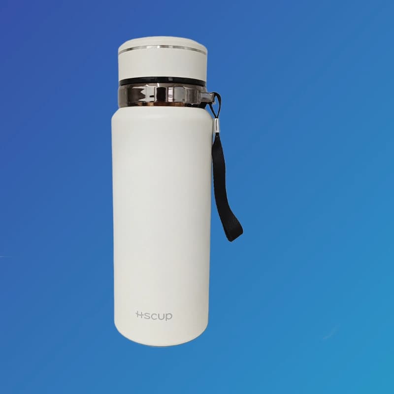 فلاسک استیل دوجداره وکیوم 850 میل مدل HSCUP H-BW-1386 درب قفلی ضد نشت — تصویر ۱۰