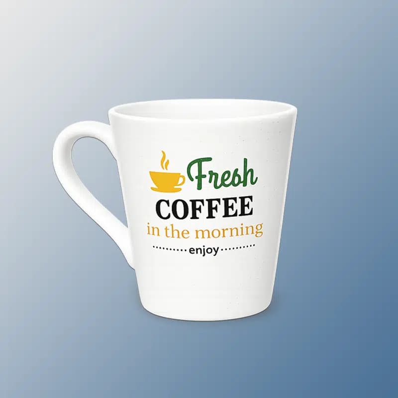 ماگ سرامیکی Fresh Coffee in the Morning | ماگ سفید طرح قهوه مناسب چای و قهوه