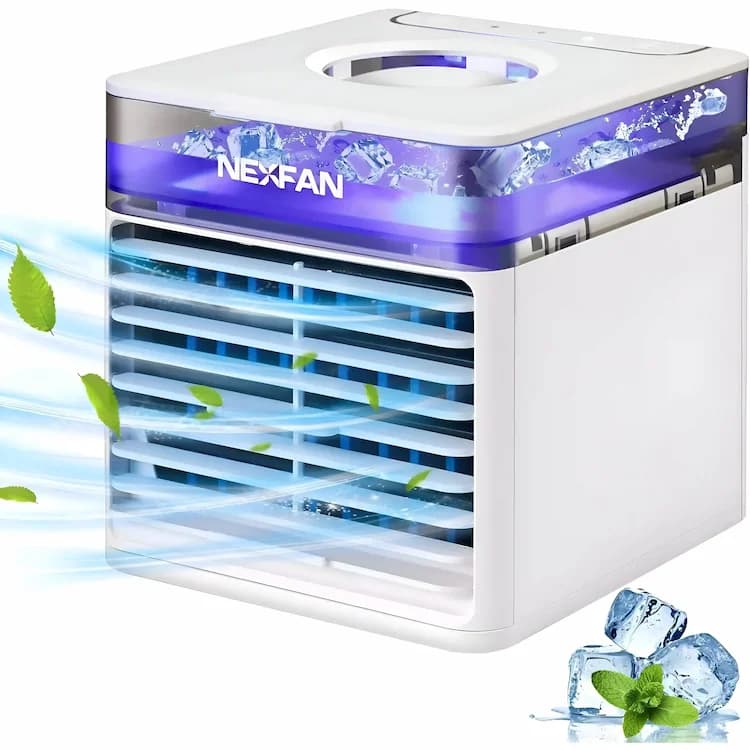 کولر آبی رومیزی مدل Nexfan Ultra Air|با فیلتر نانو نقره و نورپردازی ۷ رنگ