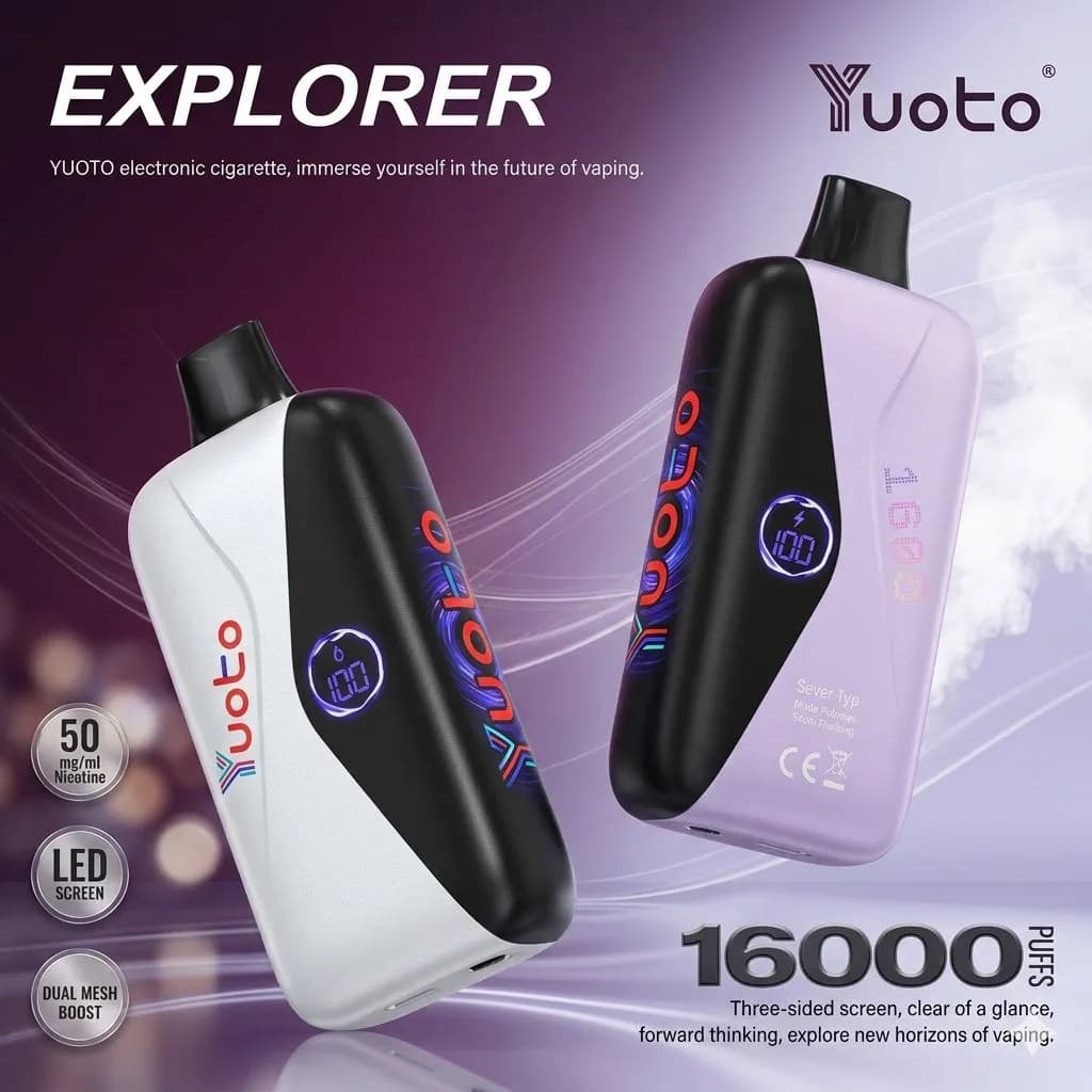 پاد یکبار مصرف ۱۶۰۰۰ پاف یوتو اکسپلورر Yuoto Explorer