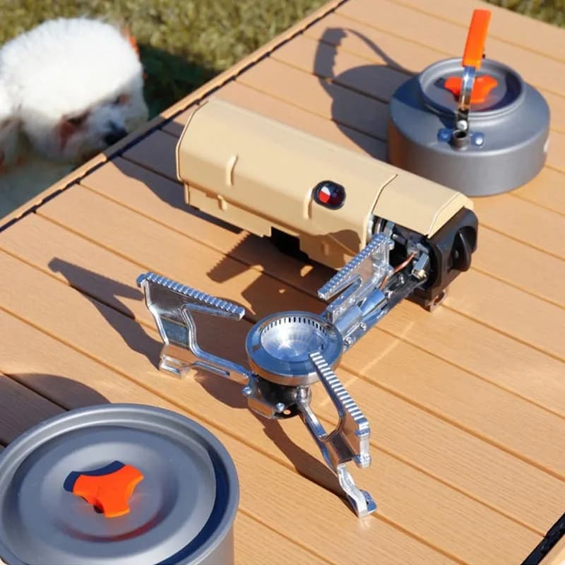اجاق گاز مسافرتی تاشو با جرقه الکترونیکی مدلAj2600W — تصویر ۶