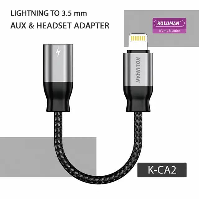 تبدیل لایتنینگ به AUX کولومن K-CA2 — تصویر ۳