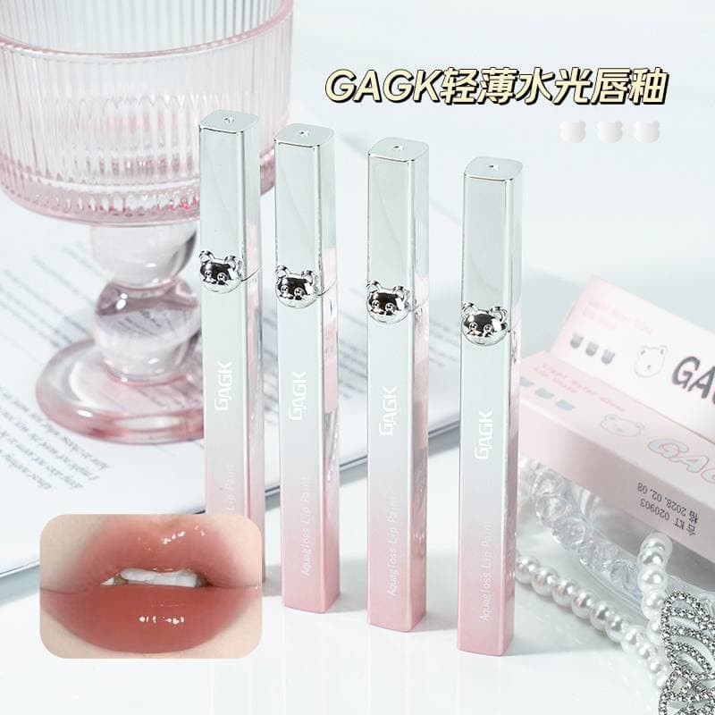 رژ مایع خیس خرسی پوکه نقره ای Gagk — تصویر ۷