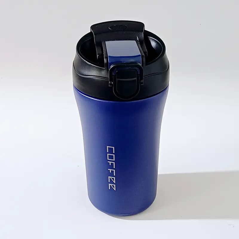 تراول ماگ کافی (Coffee) مدل دو قفله | بدنه استیل | حجم 400 میل — تصویر ۸