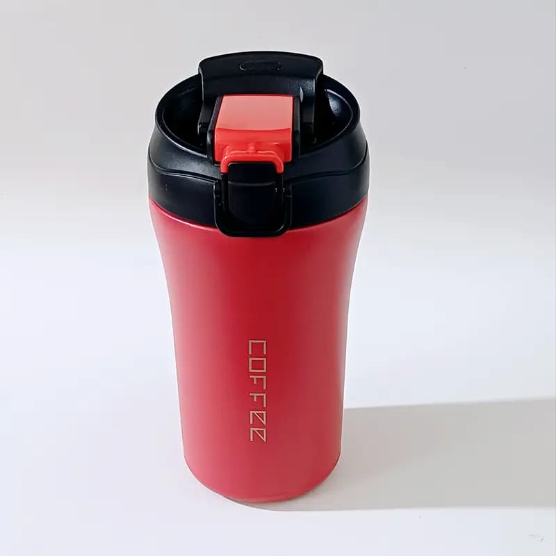تراول ماگ کافی (Coffee) مدل دو قفله | بدنه استیل | حجم 400 میل — تصویر ۹