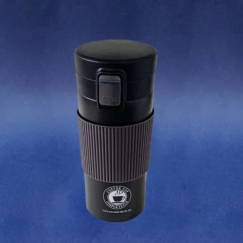 تراول ماگ و دمنوش ساز صافی دار | مدل دور سیلیکونی قفلی 380ml — تصویر ۷