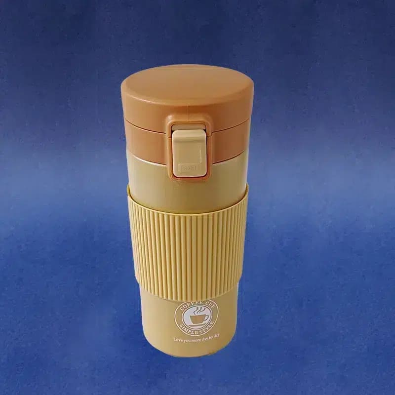 تراول ماگ و دمنوش ساز صافی دار | مدل دور سیلیکونی قفلی 380ml — تصویر ۶