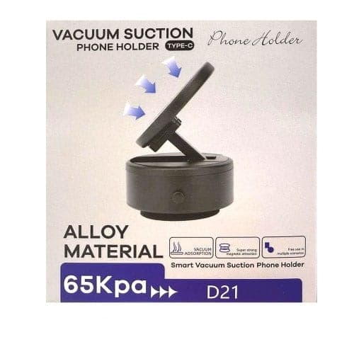 هولدر و پایه نگهدارنده وکیومی موبایل مدل D21 ا VACUUM SUCTION D21 PHONE — تصویر ۲