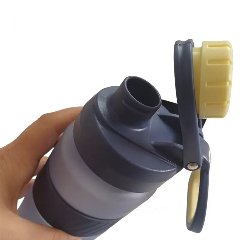 قمقمه ایون هيدرات 800 میلی لیتر با نوار سیلیكونی workout drink hydrate eyun — تصویر ۶