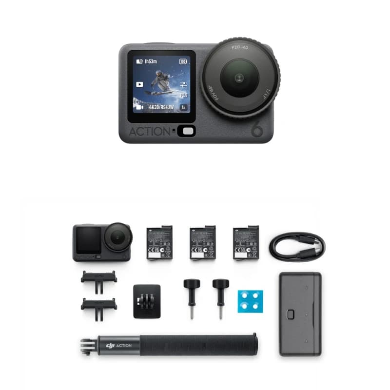 دوربین فیلم‌برداری ورزشی DJI Osmo Action 6 Adventure Combo — تصویر ۱۲