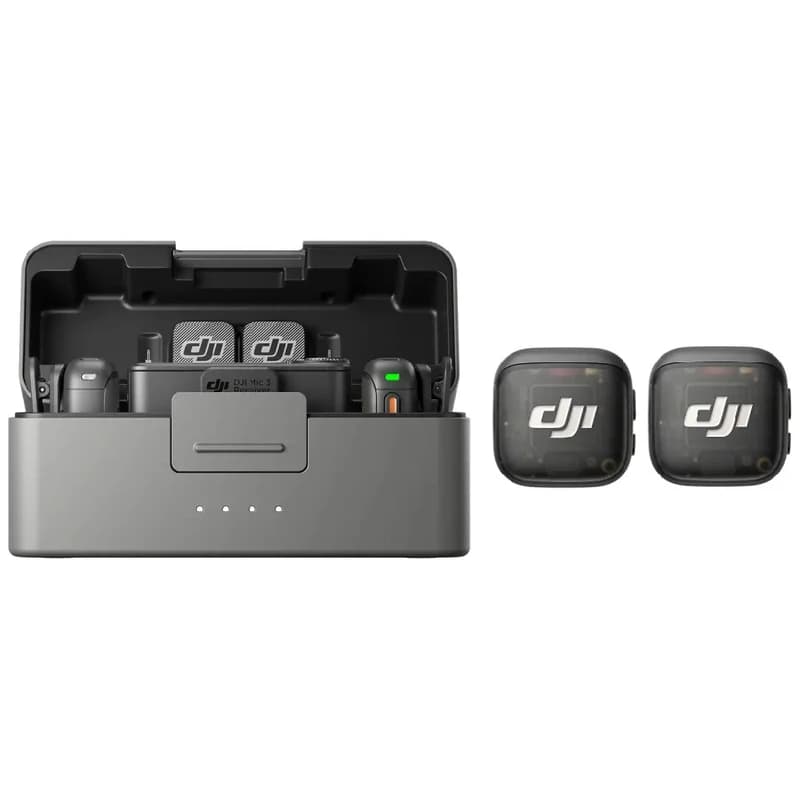 میکروفون یقه‌ای بی‌سیم DJI Mic 3 – ضبط صدای حرفه‌ای و شفاف — تصویر ۴